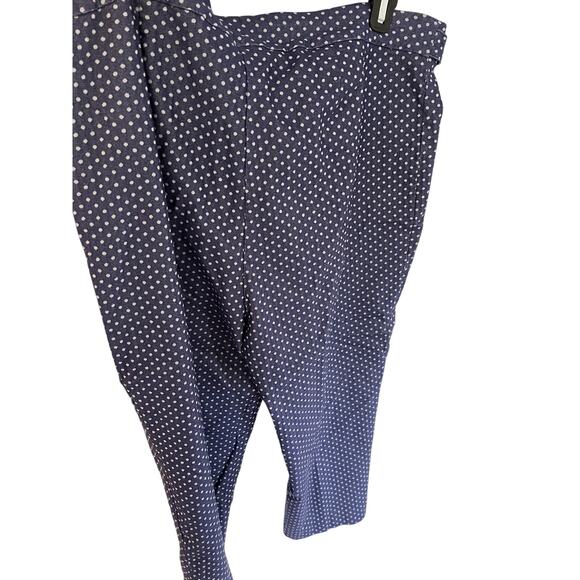 Zac & Rachel Woman 16W Pull On Denim Polka Dot Stretch Pants - Picture 8 of 8